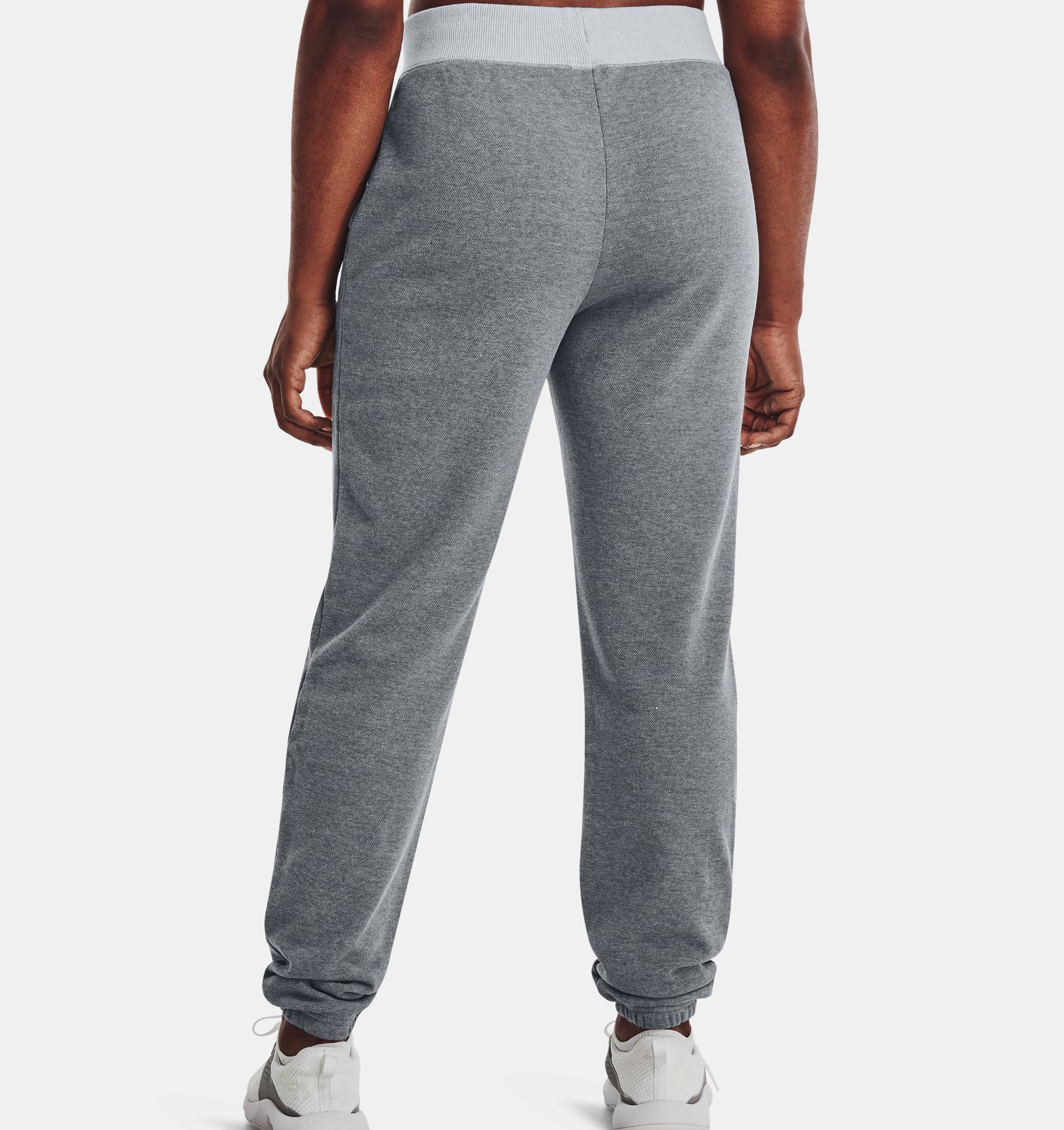 Under Armour Womens UA Favourite Fleece Joggers Grey Sports Breathable 